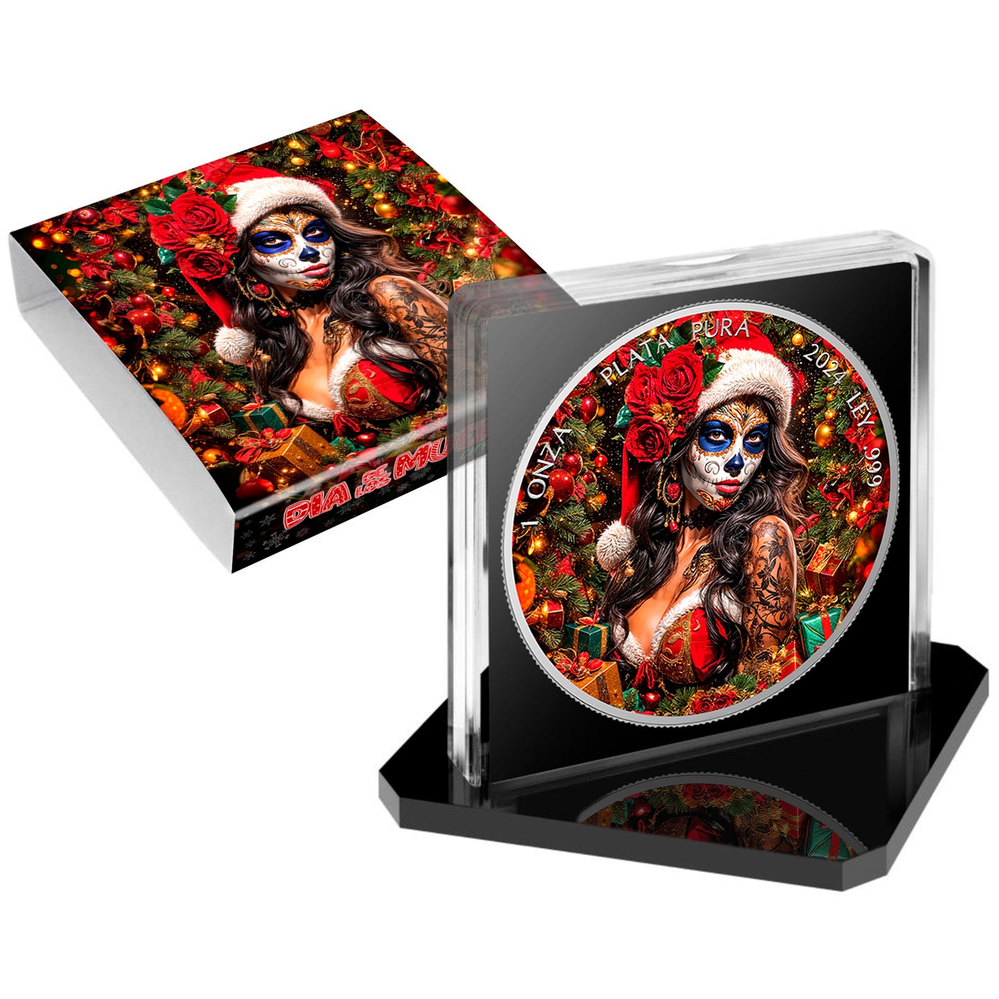Mexico Libertad 2024 - Dia de los Muertos - Christmas Gift - 1 oz Silbermünze