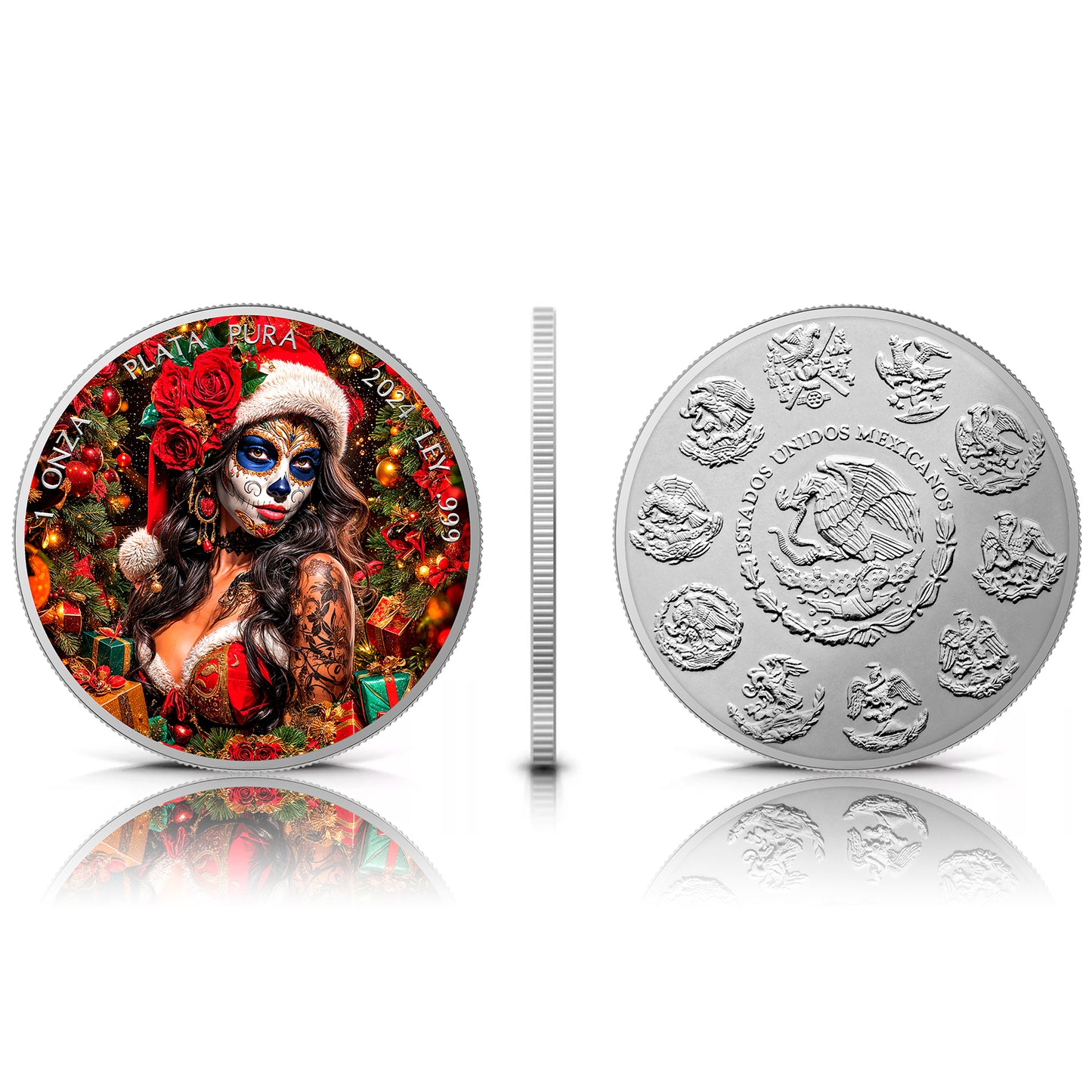 Mexico Libertad 2024 - Dia de los Muertos - Christmas Gift - 1 oz Silbermünze