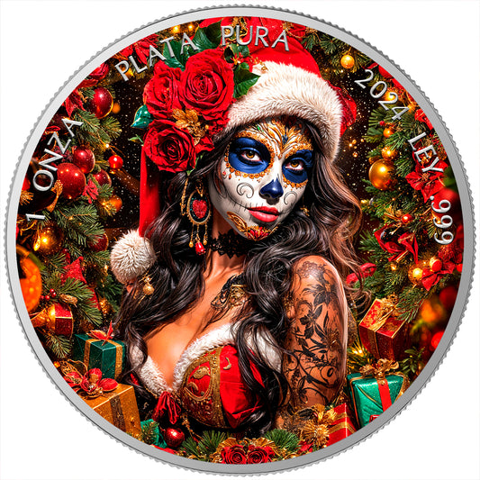 Mexico Libertad 2024 - Dia de los Muertos - Christmas Gift - 1 oz Silbermünze