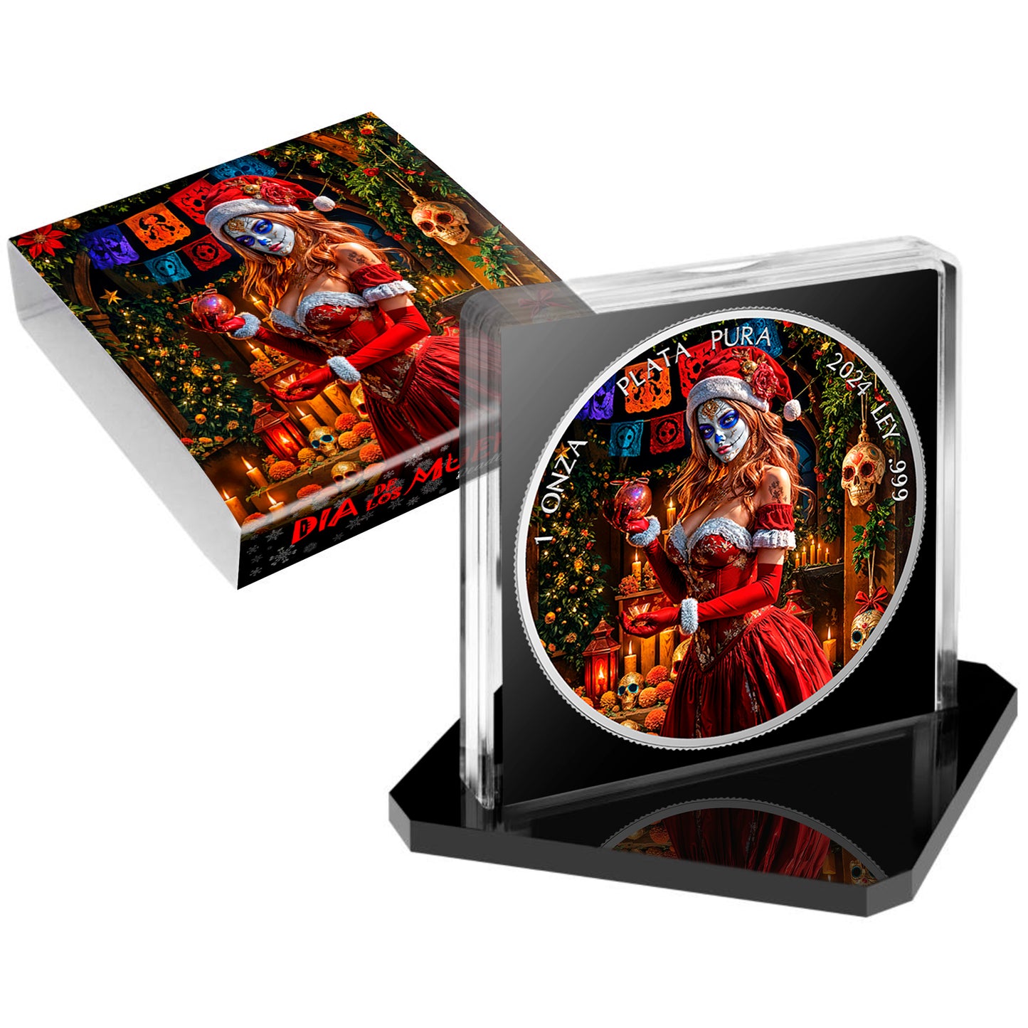 Mexico Libertad 2024 - Dia de los Muertos - Deadly Christmas - 1 oz Silbermünze