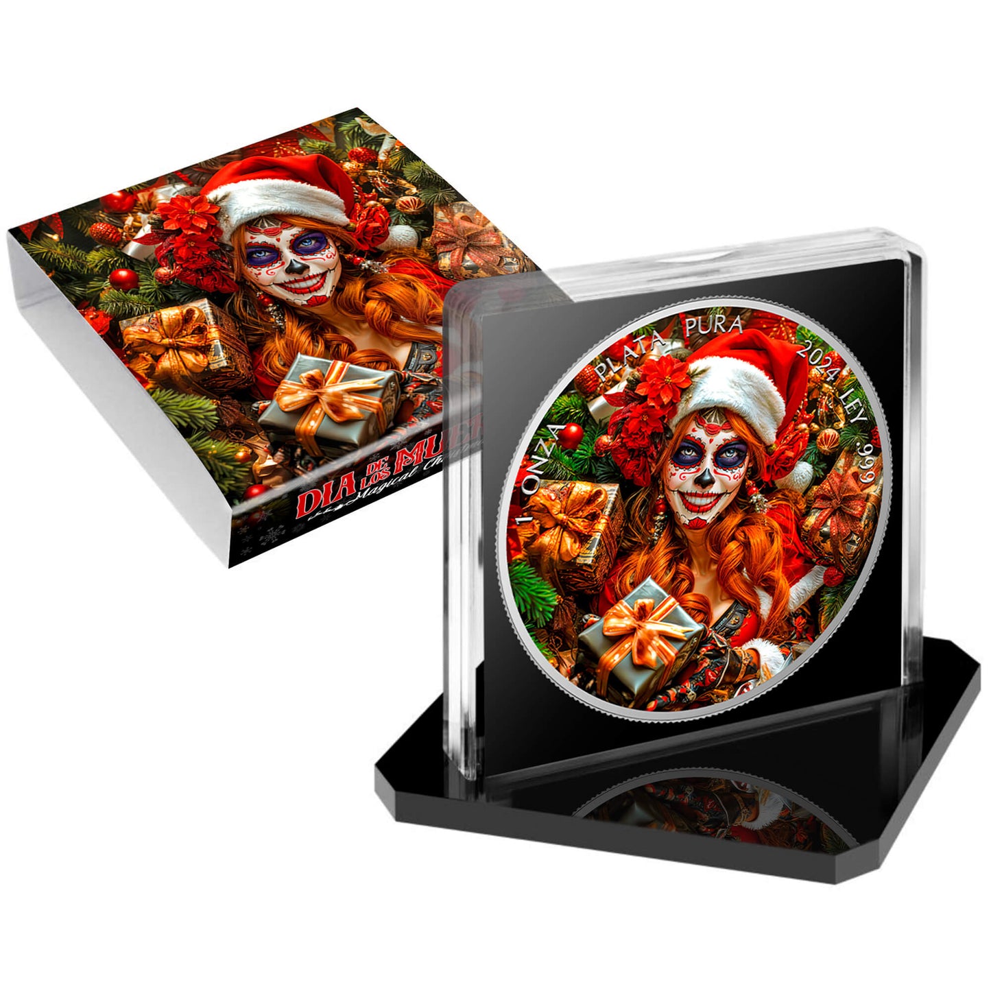 Mexico Libertad 2024 - Dia de los Muertos - Magical Christmas - 1 oz Silbermünze
