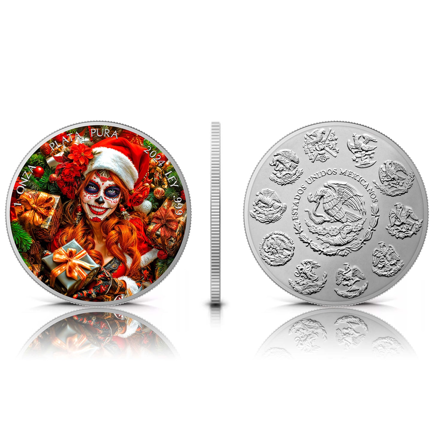Mexico Libertad 2024 - Dia de los Muertos - Magical Christmas - 1 oz Silbermünze