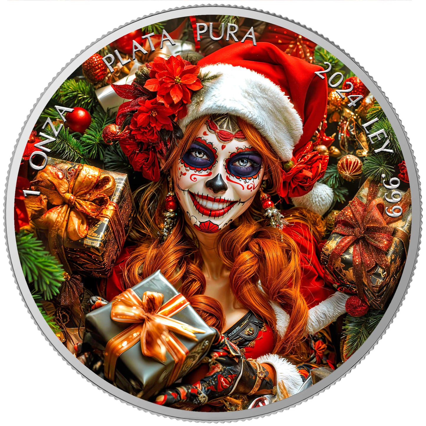 Mexico Libertad 2024 - Dia de los Muertos - Magical Christmas - 1 oz Silbermünze