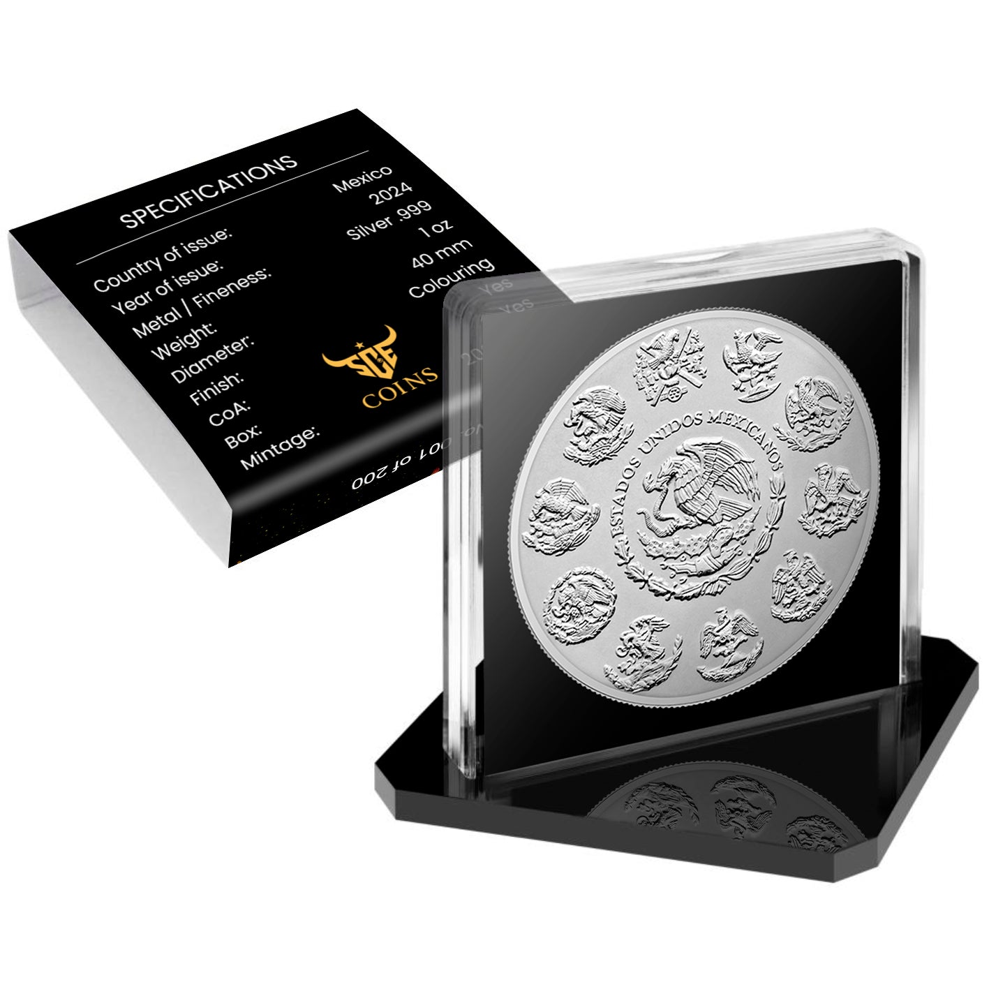 Mexico Libertad 2024 - Dia de los Muertos - Nightmare - 1 oz Silbermünze***