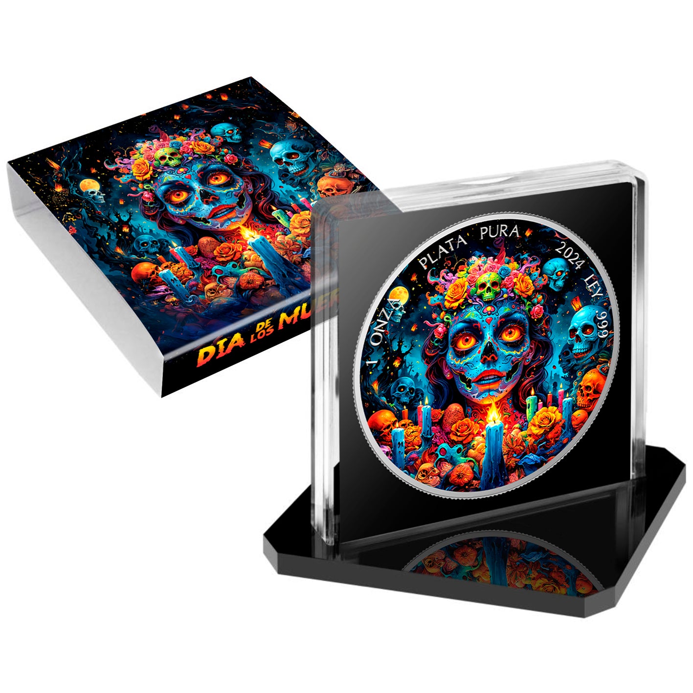 Mexico Libertad 2024 - Dia de los Muertos - Nightmare - 1 oz Silbermünze***