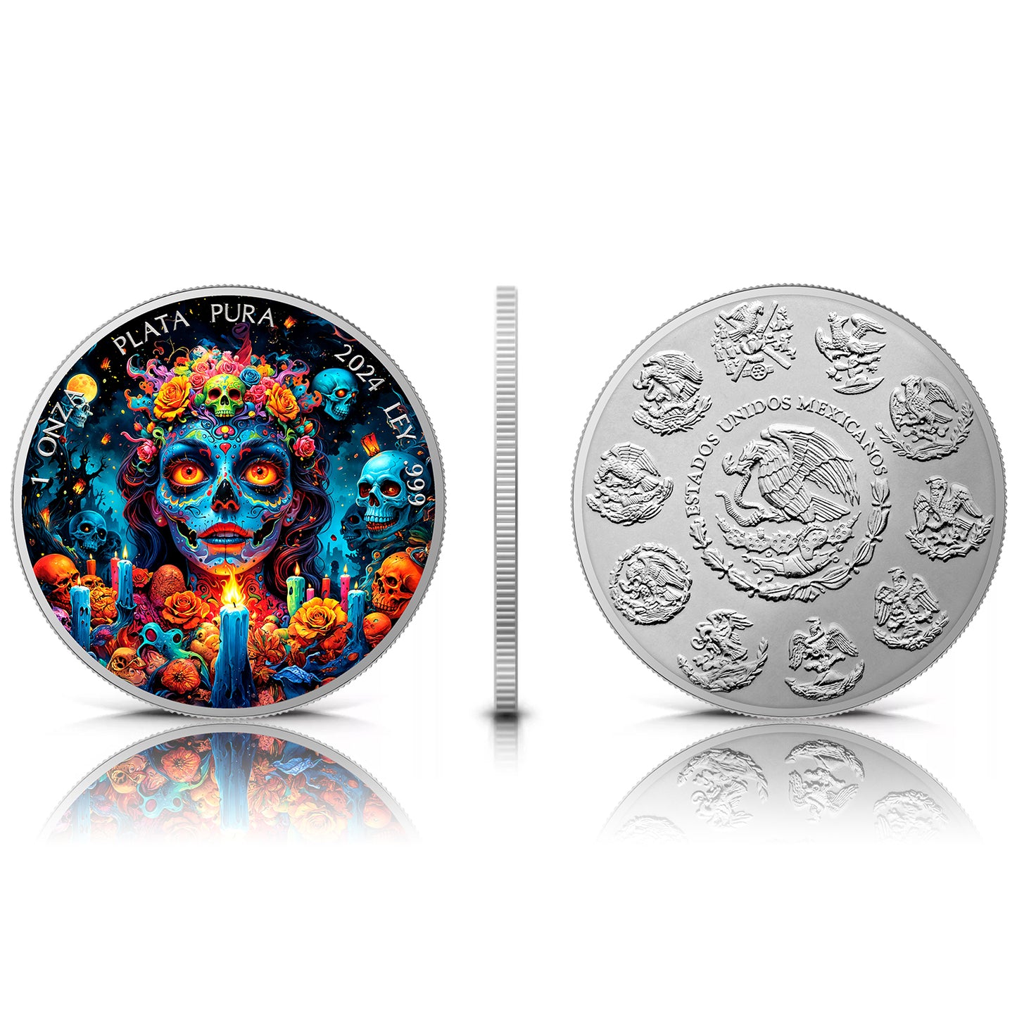 Mexico Libertad 2024 - Dia de los Muertos - Nightmare - 1 oz Silbermünze***