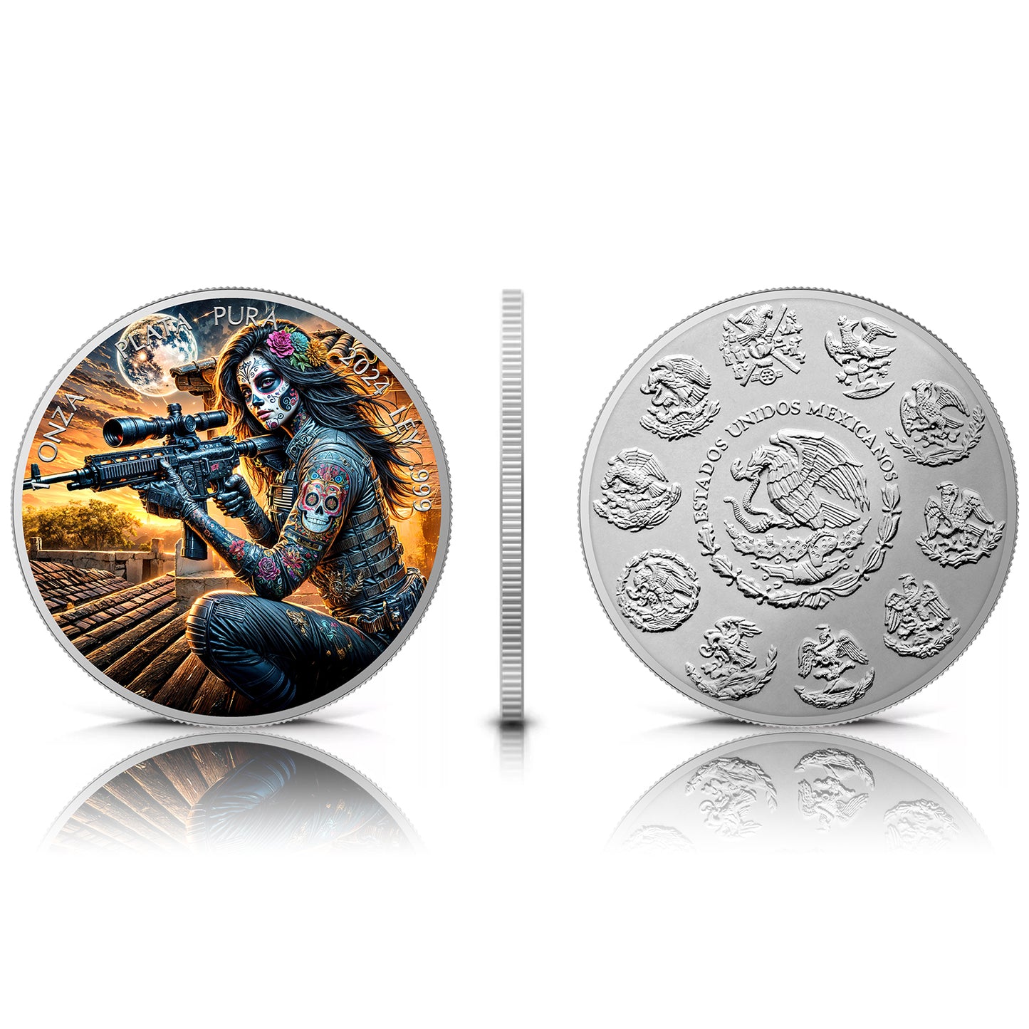 Mexico Libertad 2024 - Dia de los Muertos - #Sniper - 1 oz Silbermünze***