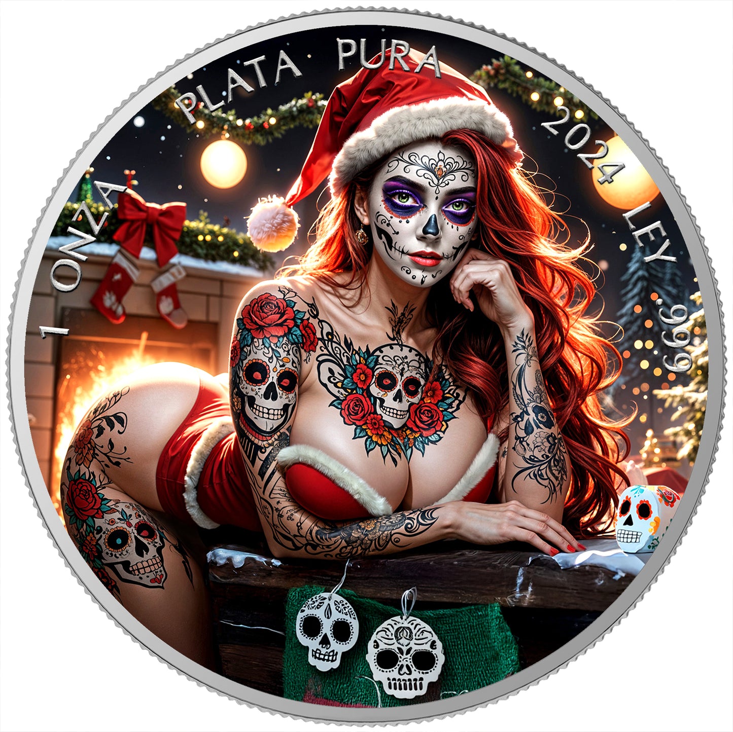 Mexico Libertad 2024 - Dia de los Muertos - Sweet Christmas - 1 oz Silbermünze