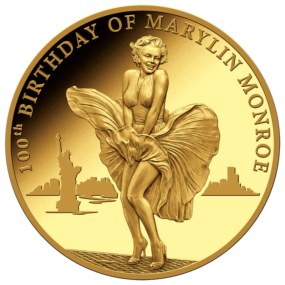 Kongo Marilyn Monroe 100. Geburtstag 0,5 Gramm Goldmünze 2026 PP**