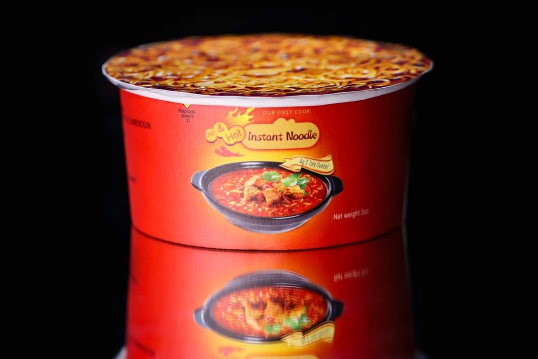 Cameroon Instant Noodle 2025, 2oz Silbermünze* Antik Color, Resinfüllung, Nur 222 Stk.