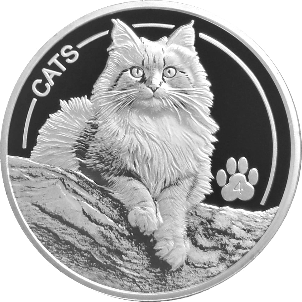 FIJI CATS 4. Ausgabe 2025  – 1 oz Silbermünze Prooflike PL
