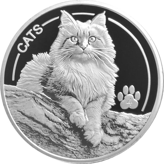 FIJI CATS 4. Ausgabe 2025  – 1 oz Silbermünze Prooflike PL
