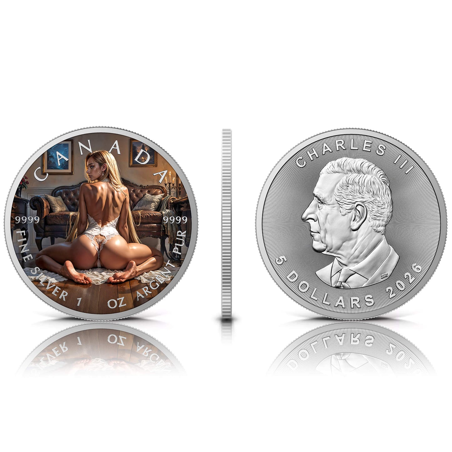 Canada 2026 - Forbidden Elegance - 1 oz Silbermünze Farbe
