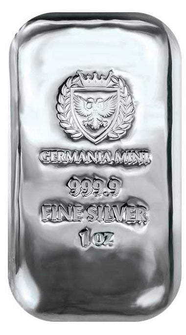 Germania Mint - 1 oz Silberbarren Gussbarren