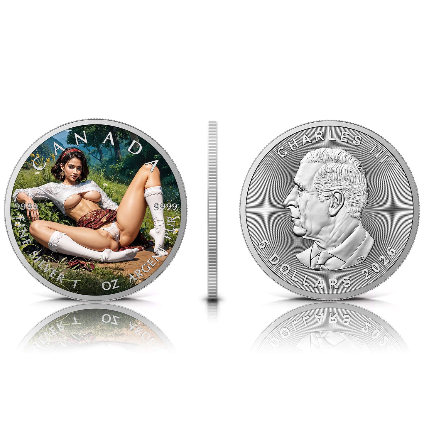 Canada 2026 - Goodbye Spring - 1 oz Silbermünze Farbe