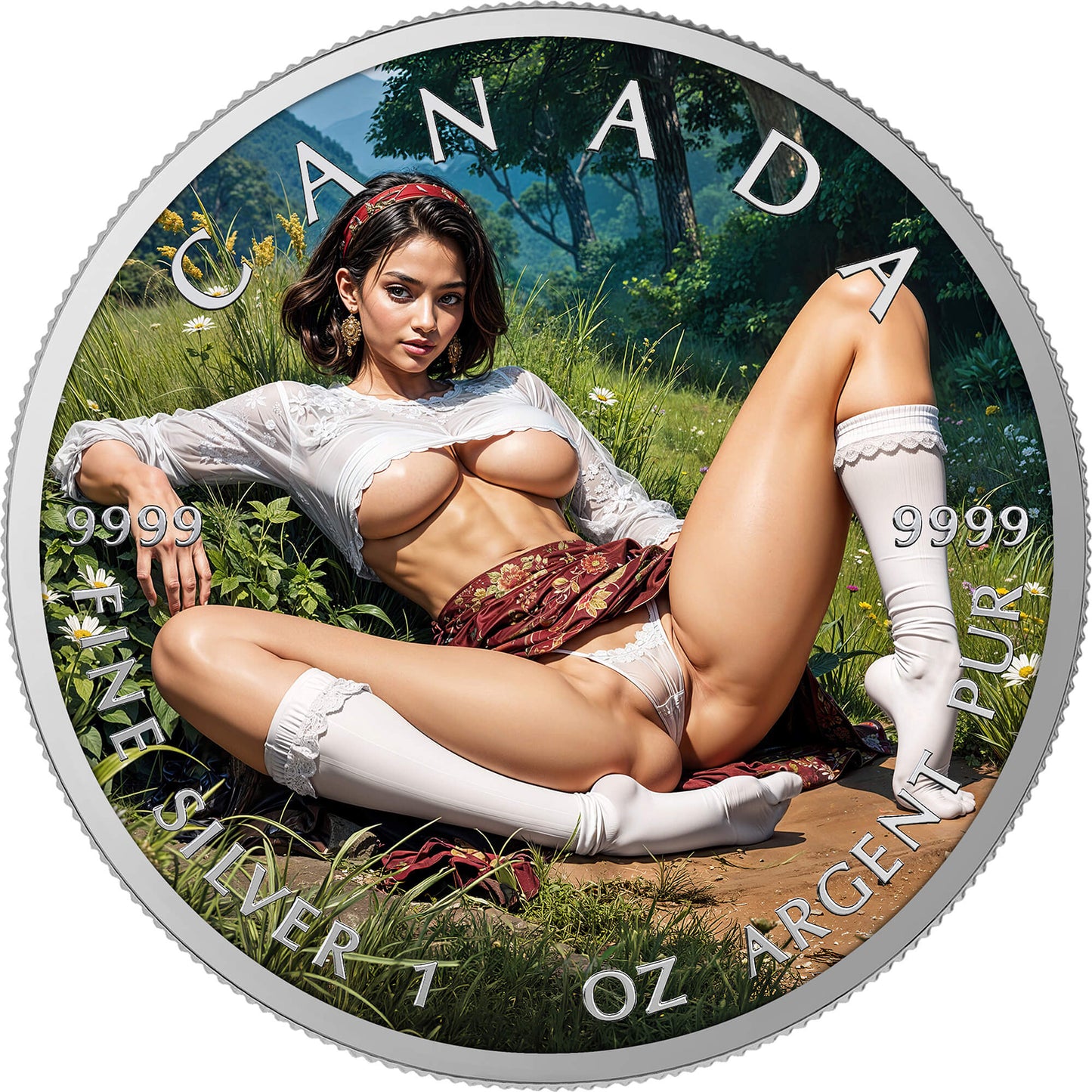 Canada 2026 - Goodbye Spring - 1 oz Silbermünze Farbe
