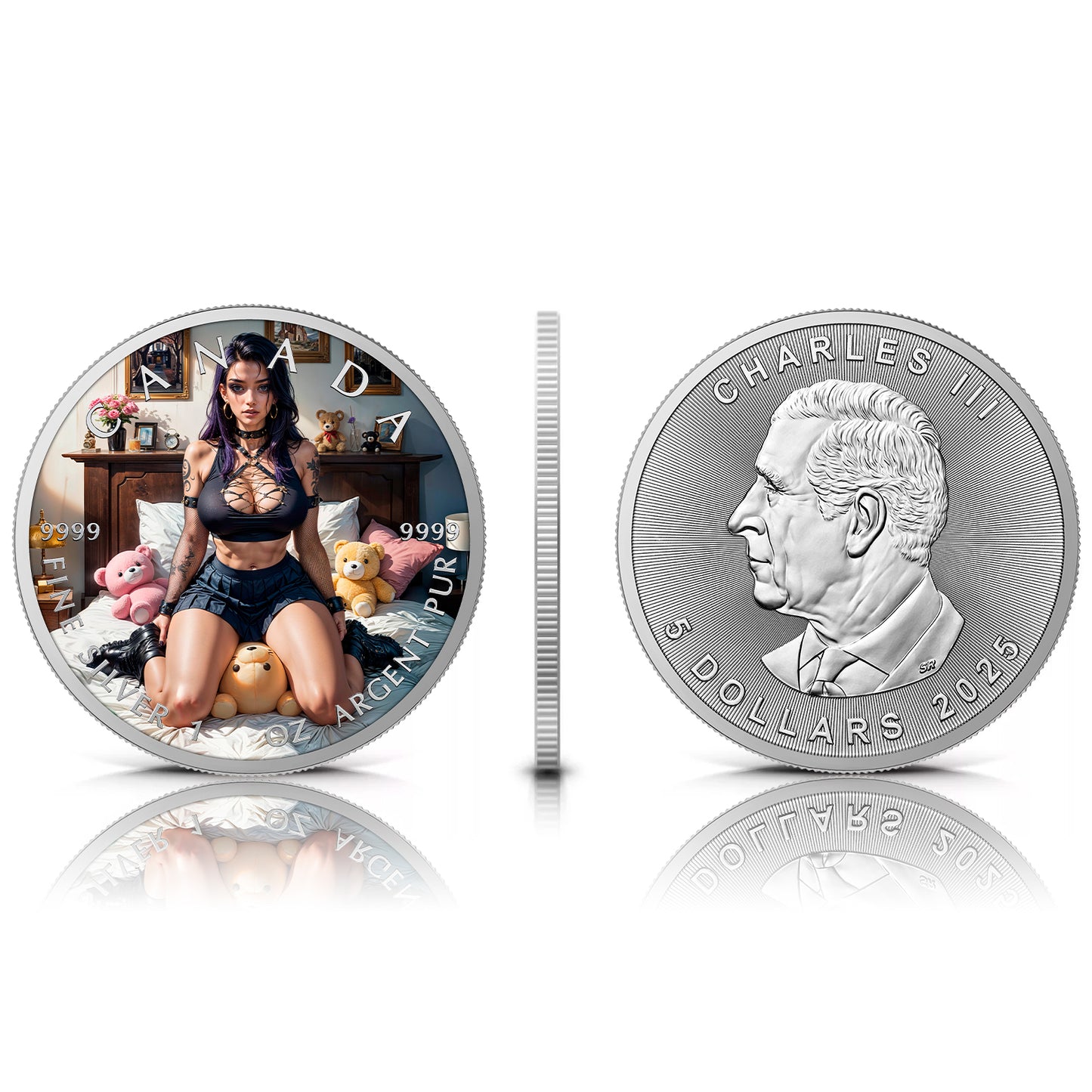 Canada 2025 - Gothic Lust - 1 oz Silbermünze Farbe***
