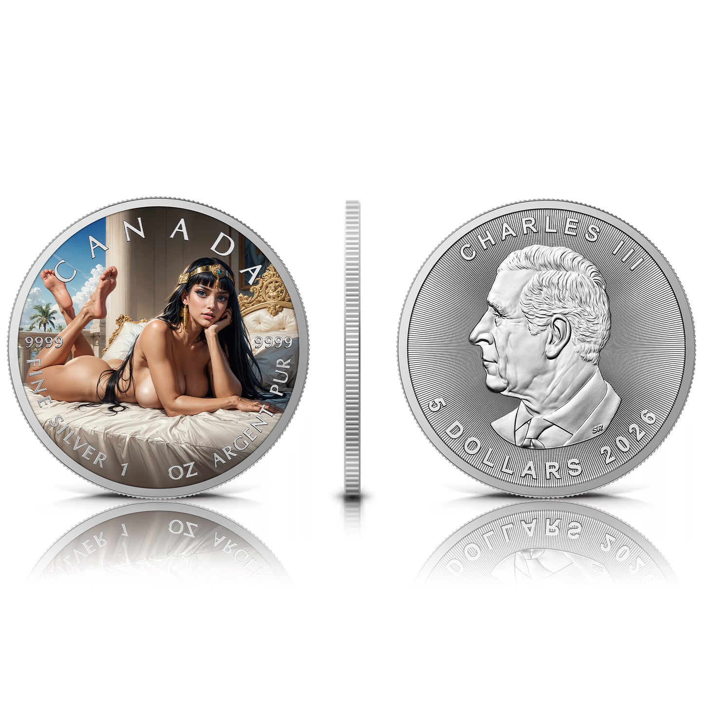 Canada 2026 - Greek Temptation - 1 oz Silbermünze Farbe