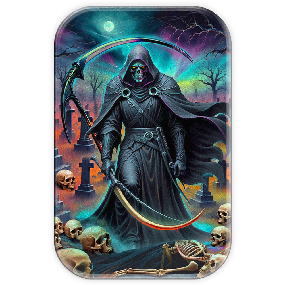 Grim Reaper Sensenmann 2 oz Gussbarren 2024 Antik Farbe