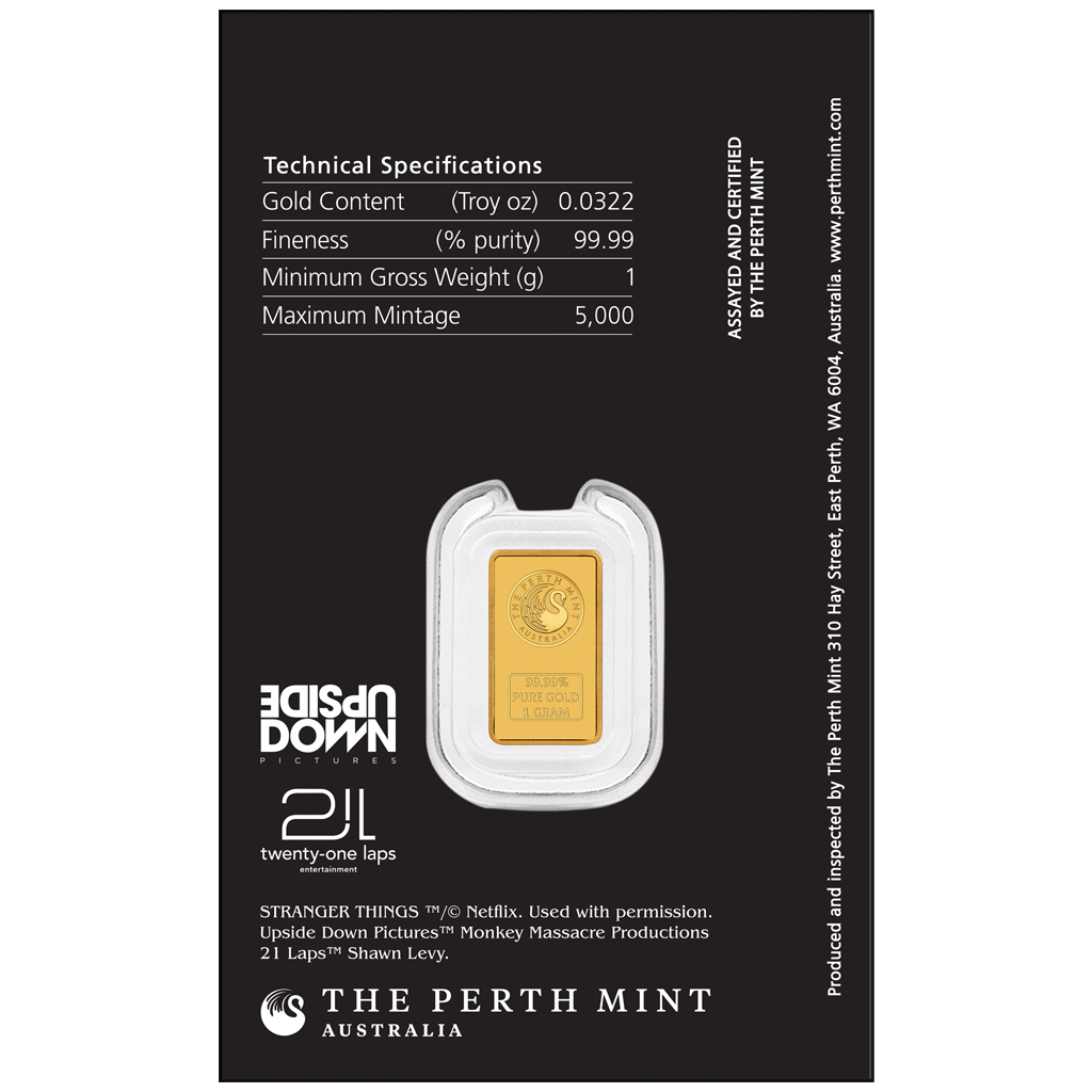 Perth Mint - Stranger Thinks™  1 Gramm Goldbarren**