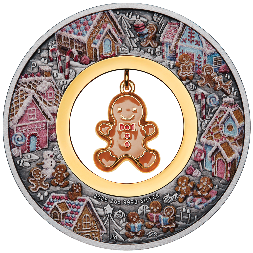 Gingerbread Christmas - Lebkuchenmann - 2026 - 2 oz Silbermünze PM