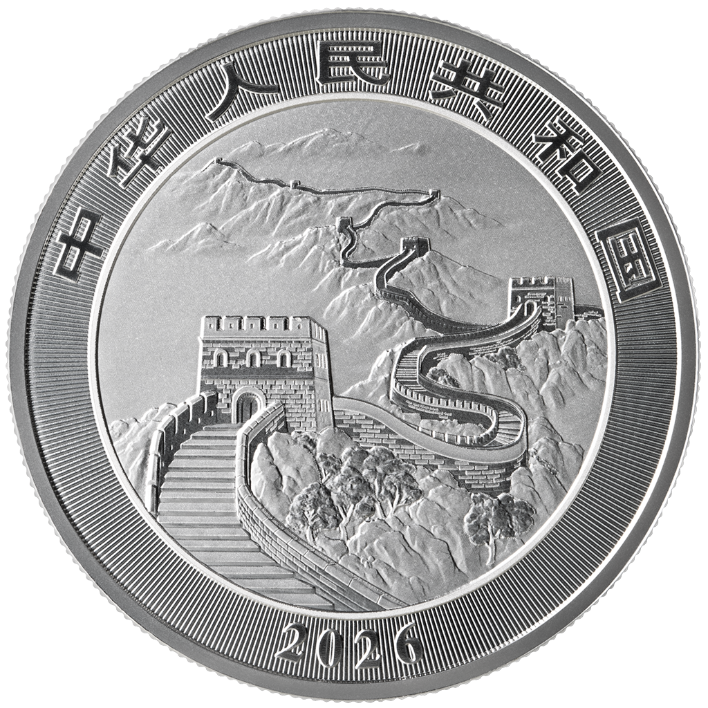 China Chinese Dragon 2026 - 2 x 1 oz Silbermünze - Night and Day - Nacht und Tag Set -  2 x 10 Yuan