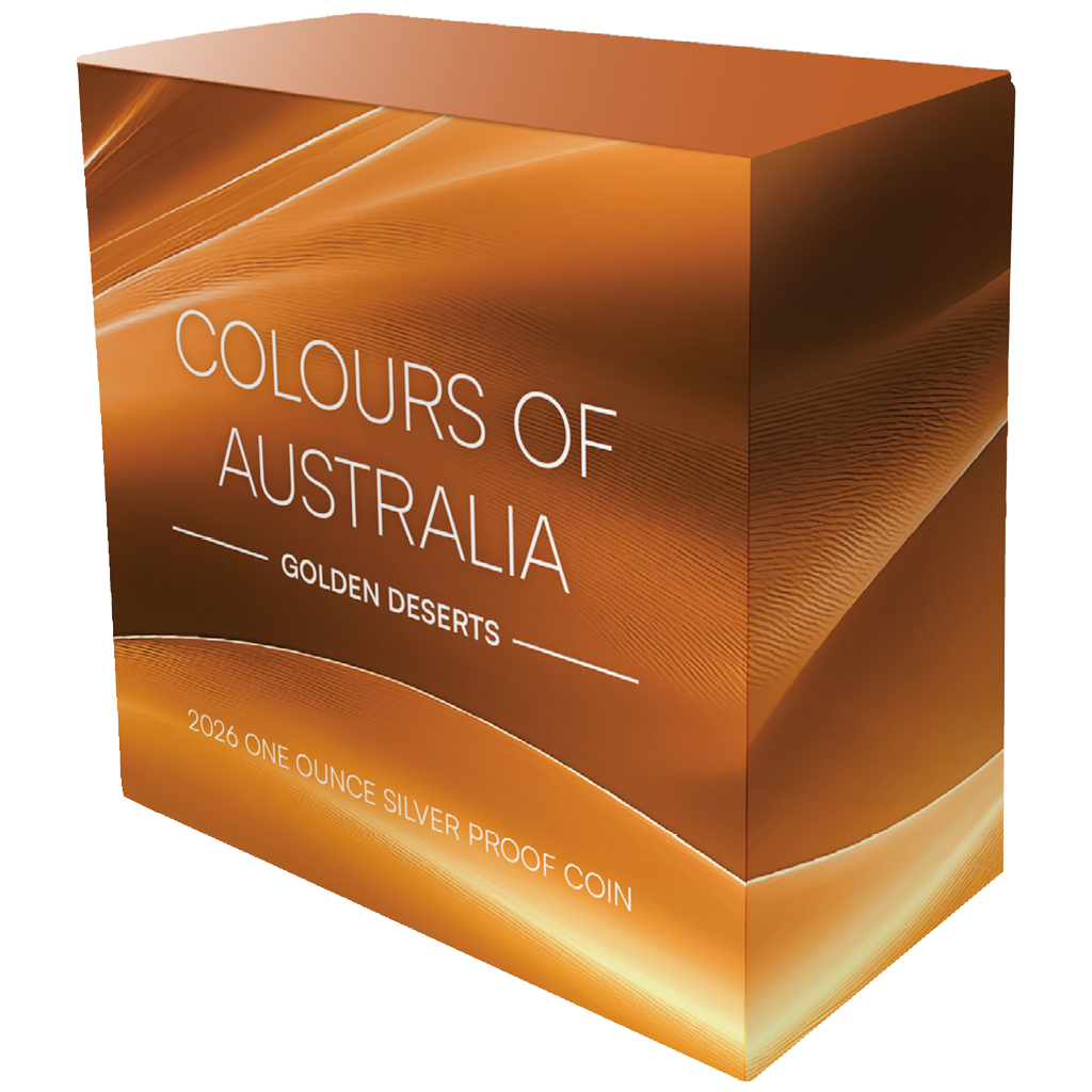Colours of Australia - Golden Deserts 2026 - 1 oz Silbermünze Farbe
