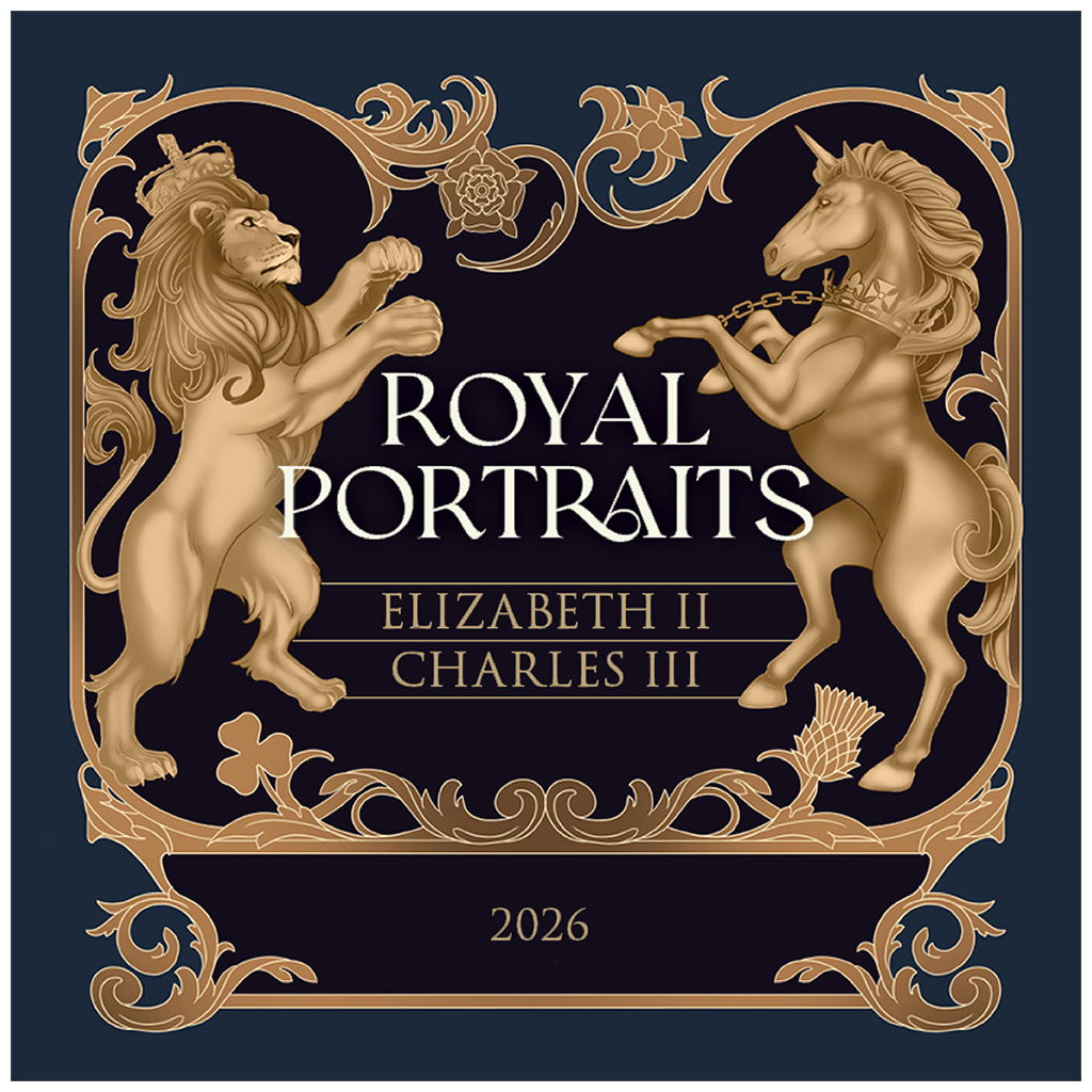 Elizabeth II and Charles III - Royal Portraits 2026 - 2 oz Silbermünze