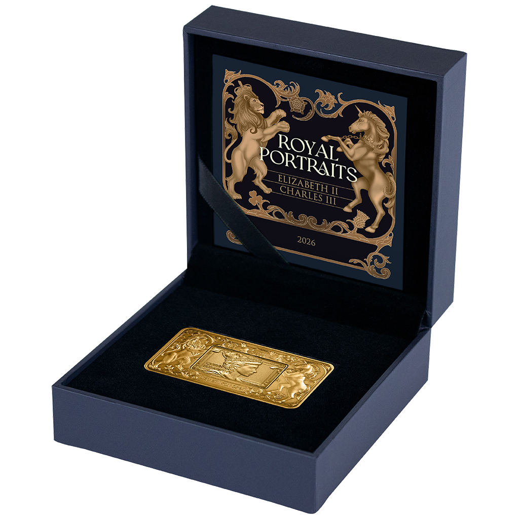 Elizabeth II and Charles III - Royal Portraits 2026 - 2 oz Silbermünze