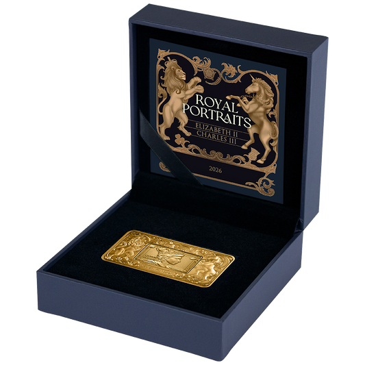 Elizabeth II and Charles III - Royal Portraits 2026 - 2 oz Silbermünze