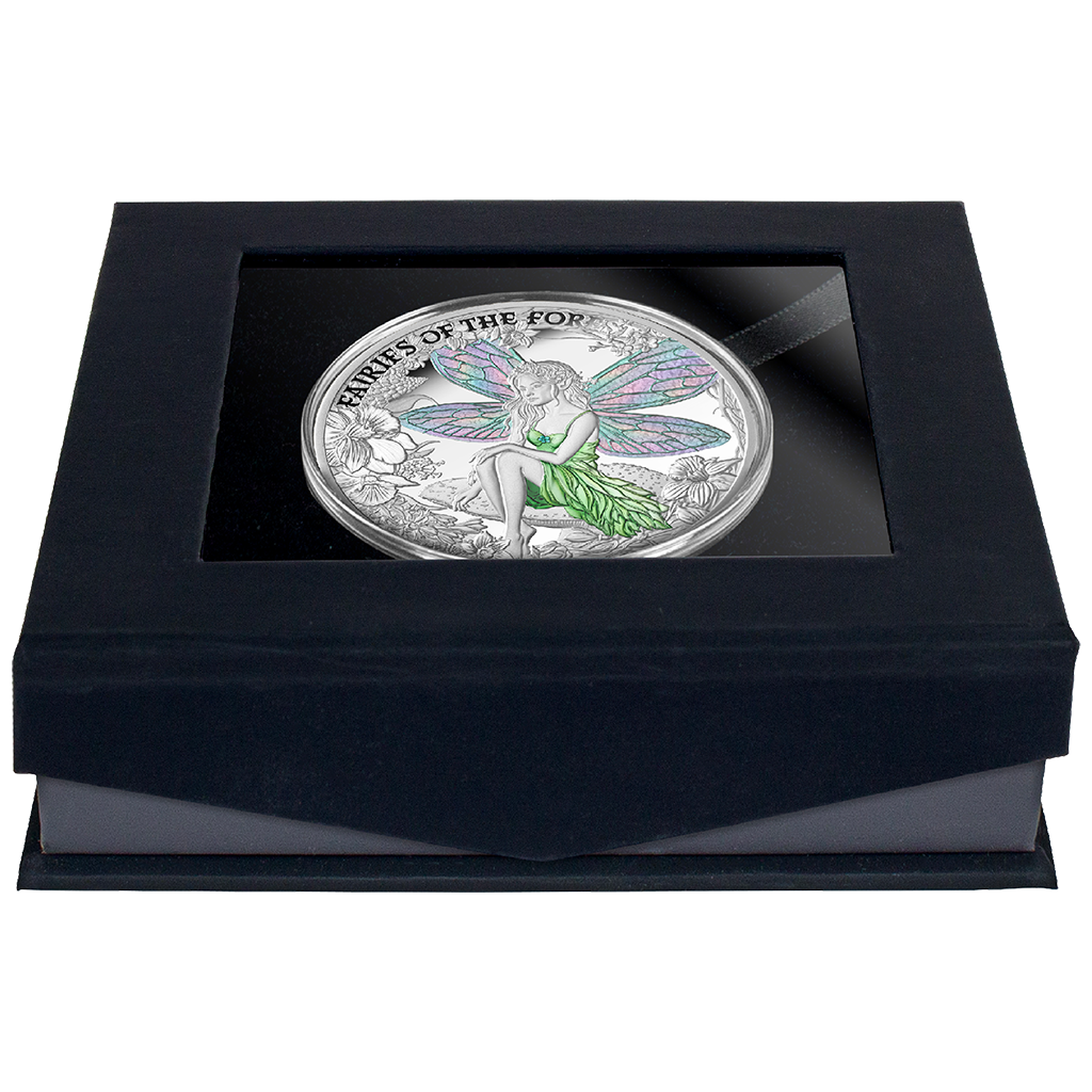 Enchanted - Fairies of the Forest 2026 - 1 oz Silbermünze - Polierte Platte - Farbe
