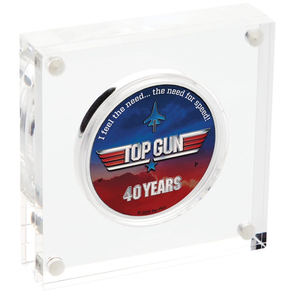 Top Gun - 40. Jubiläum 2026 Farbe 1 oz Silbermünze