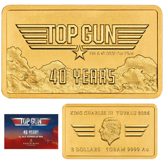 Top Gun - 40. Jubiläum 2026 - 1 Gramm Goldmünze**