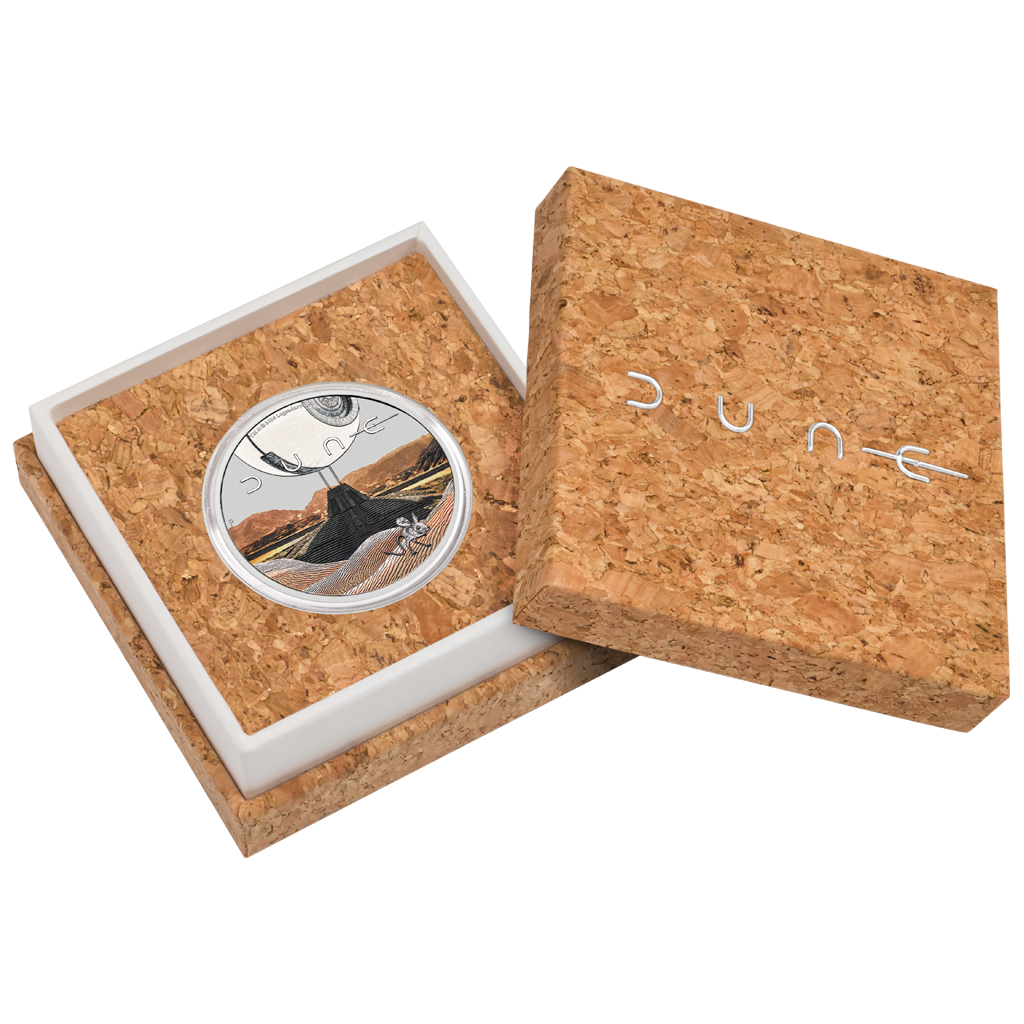 Dune™ 2026 Perth Mint 1 oz Silbermünze Farbe in Box