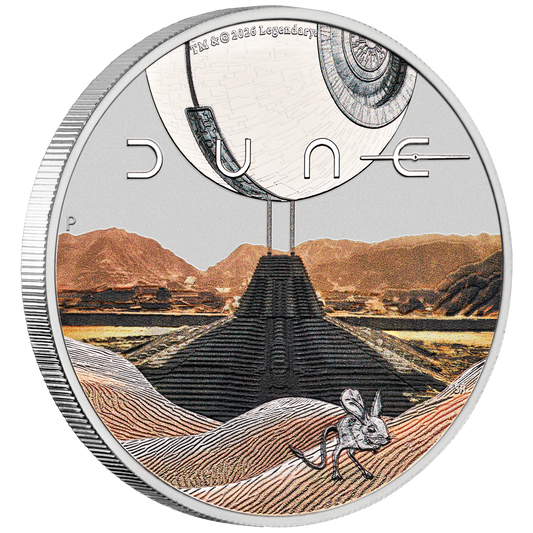 Dune™ 2026 Perth Mint 1 oz Silbermünze Farbe in Box