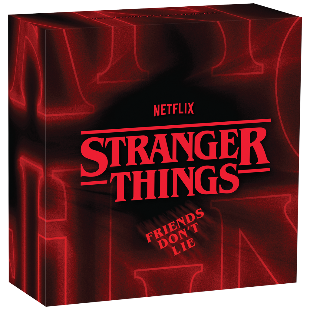 Tuvalu Stranger Things - Fiends Don't Lie - 2026 Farbe - 1 oz Silbermünze Farbe im Etui