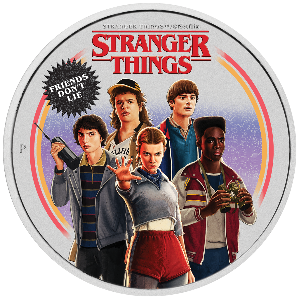 Tuvalu Stranger Things - Fiends Don't Lie - 2026 Farbe - 1 oz Silbermünze Farbe im Etui
