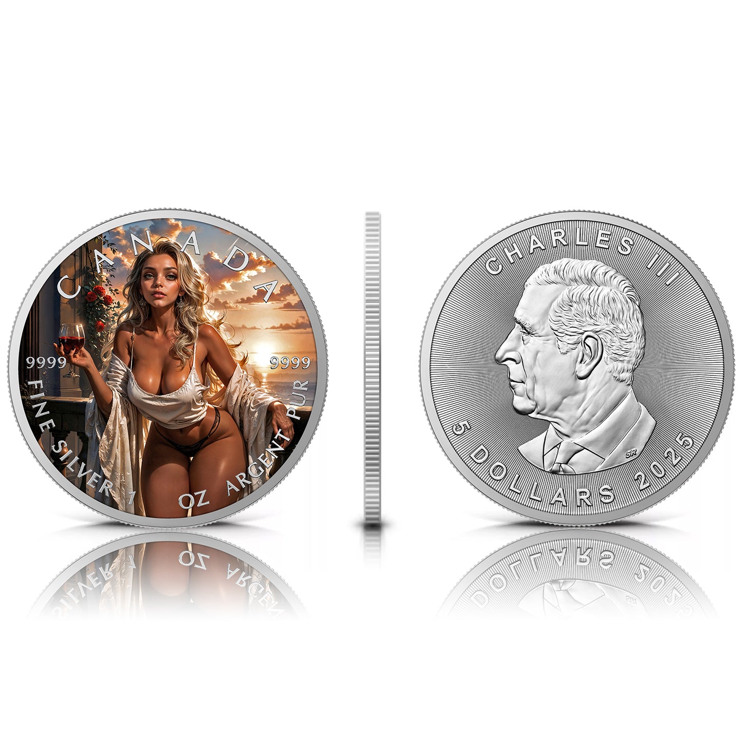 Canada 2025 - I love Italy - 1 oz Silbermünze Farbe***