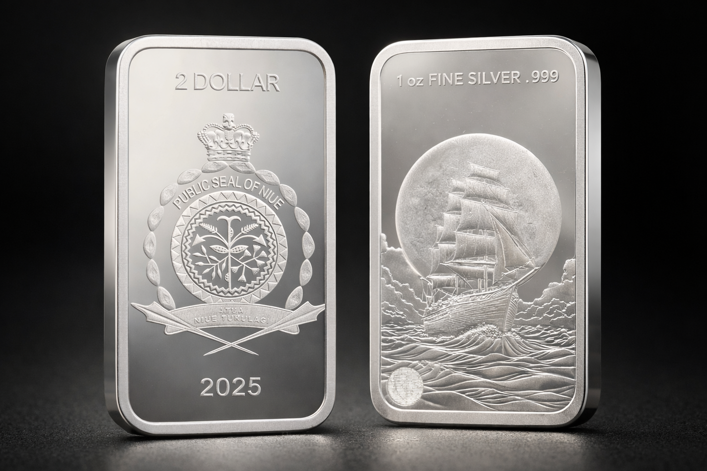 Kinesis Mint - Segelschiff -  2025 1 oz  Silberbarren BU