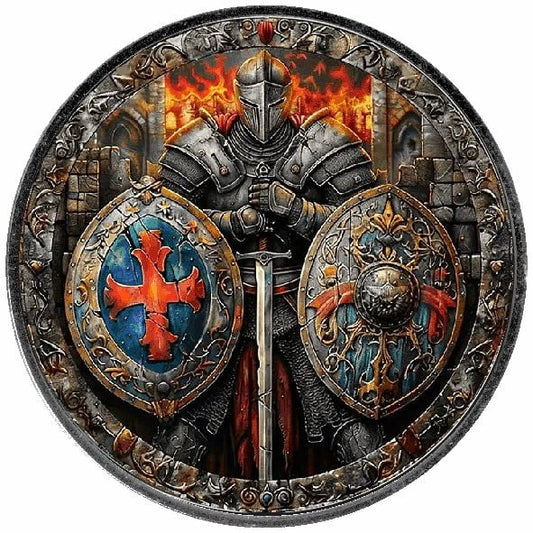 USA ASE Knights of Honour Warrior of Fire Color 1oz Silber 2024*