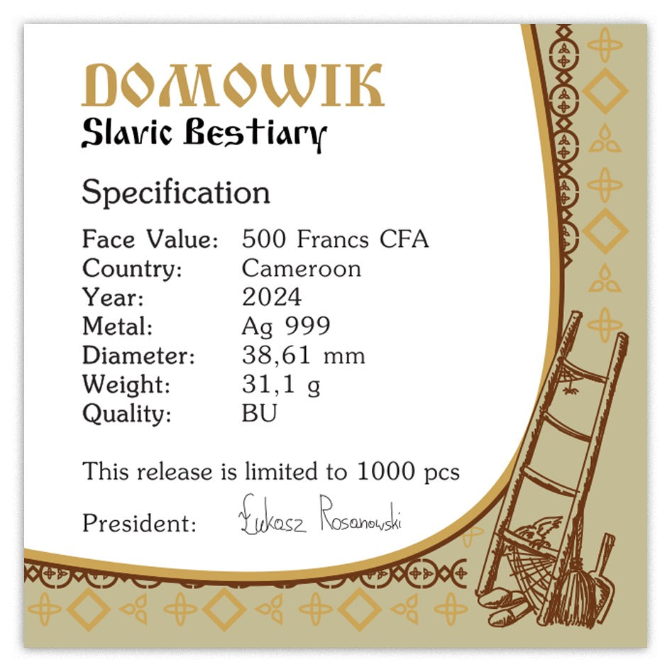 Slavic Bestiary Domowik 1oz Silbermünze* BU 2024