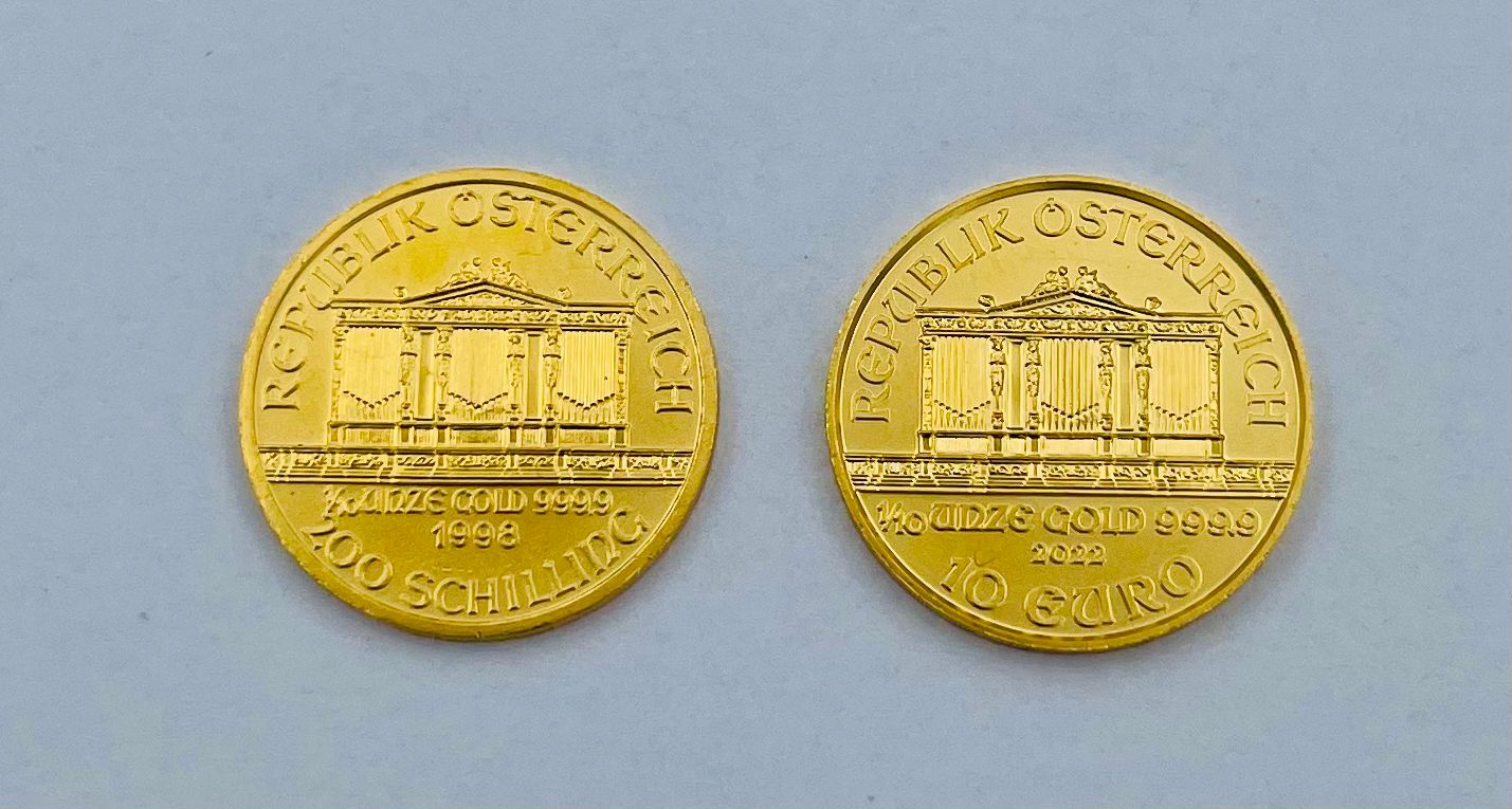 Wiener Philharmoniker 1/10oz Goldmünze** 1998