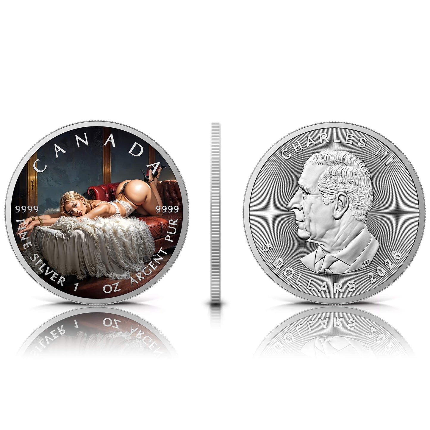 Canada 2026 - Lustful Sofa - 1 oz Silbermünze Farbe