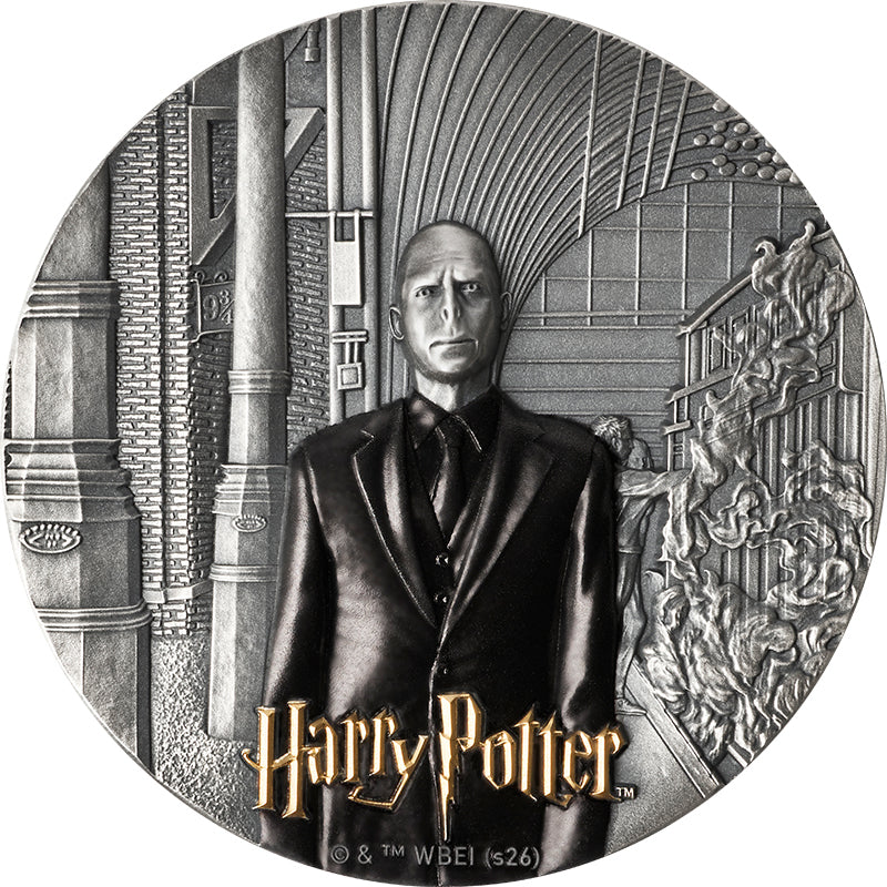 Harry Potter™ and the Order of the Phoenix - 2 oz Silbermünze 2026 - Antik Finish High Relief  UV Coloriert