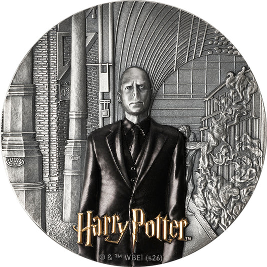 Harry Potter™ and the Order of the Phoenix - 2 oz Silbermünze 2026 - Antik Finish High Relief  UV Coloriert