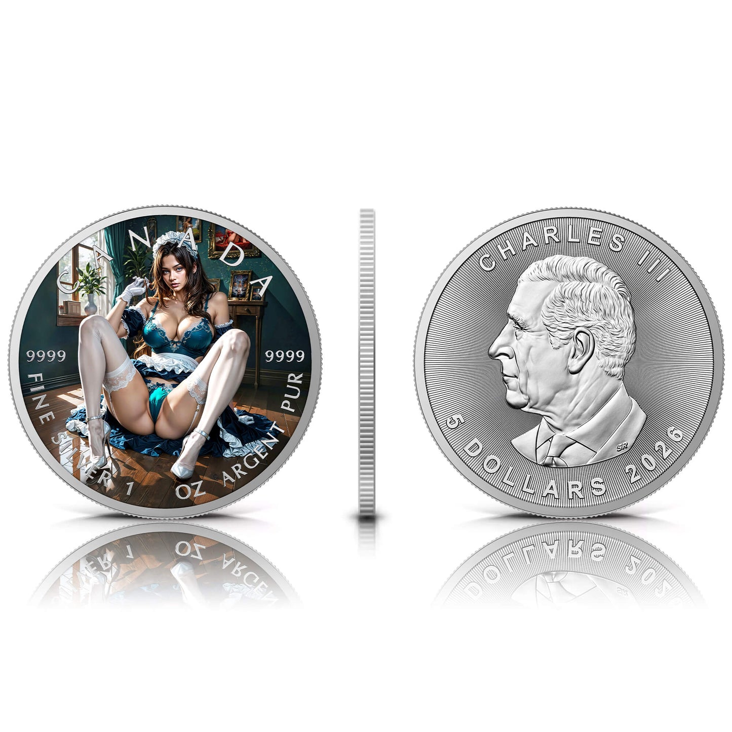 Canada 2026 - Maid Temptation - 1 oz Silbermünze Farbe