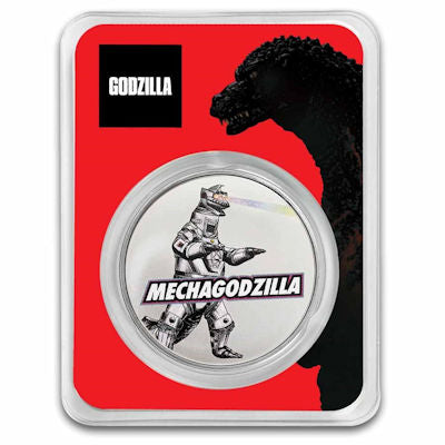 Silbermünze 1 oz Mechagodzilla 2024 Godzilla vs. Monsters Farbe*