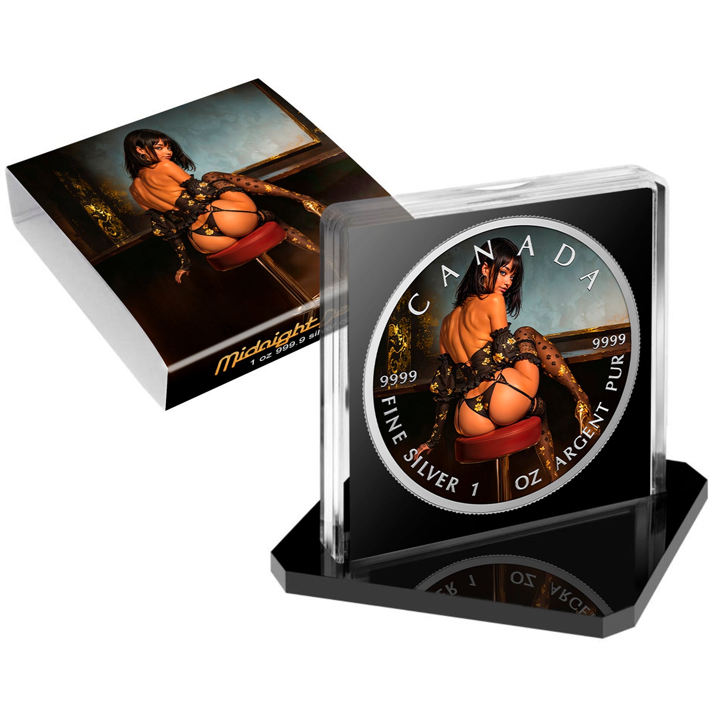 Canada 2025 - Midnight Desire - 1 oz Silbermünze Farbe
