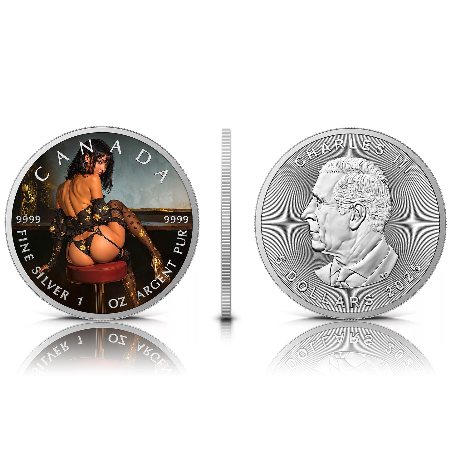 Canada 2025 - Midnight Desire - 1 oz Silbermünze Farbe