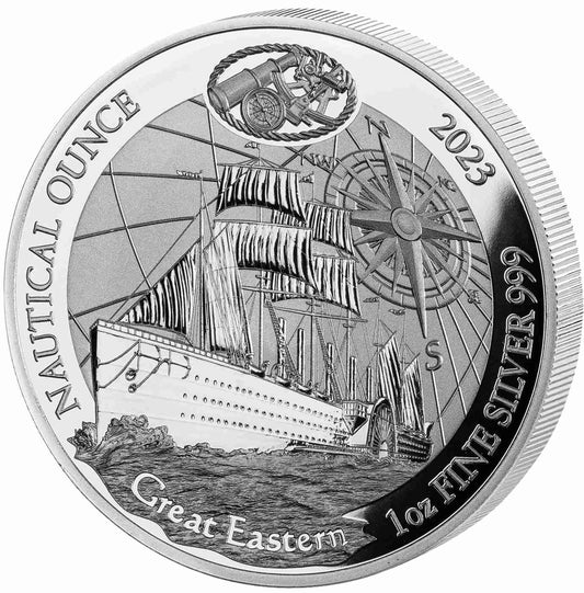 Ruanda Nautical Ounce, Great Eastern 2023 1 Oz Silbermünze Proof